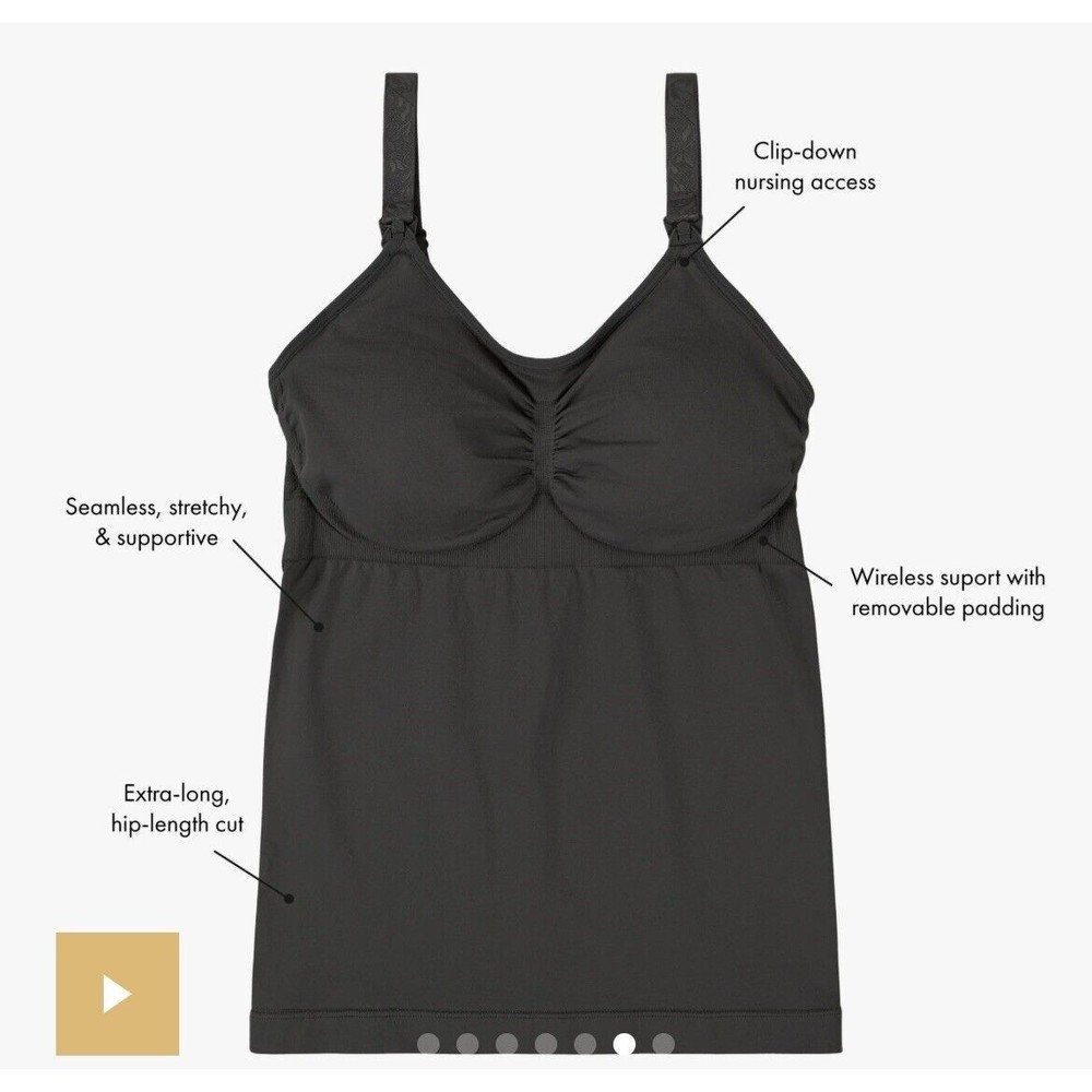 Kindred Bravely Women's Size Medium Black Simply Sublime Nursing Tank